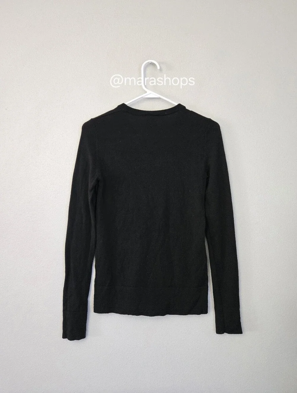 Tory Burch Logo Medallion Wool Sweater Black